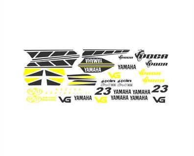 Pegatinas Yamaha Jog R/RR Fiat Lorenzo Amarilla / Rosa Fluor