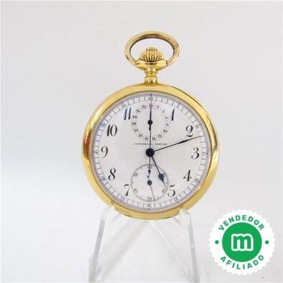 Reloj-Cronómetro Suizo. Plata. Lepine y remontoir. Suiza, ca. 1890