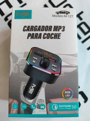 REPRODUCTOR TRANSMISOR BLUETOOTH MP3 FM MECHERO COCHE VOLUMEN USB SD LED  LCD