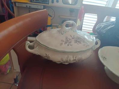 Vajilla 66 piezas porcelana costa verde de segunda mano en