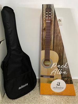 MAX SoloArt Guitarra clasica con cuerdas de nailon para Principiantes  Adultos - guitarra flamenca con Funda, Afinador, Púa, Correa y Accesorios 