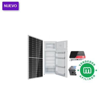 Comprar Kit solar 500W Uso Diario: Nevera de bajo encimera sin