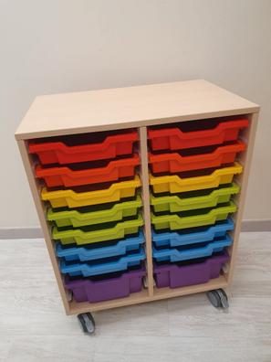 Mueble Organizador con cubetas infantil los colores — La Tienda De La  Familia
