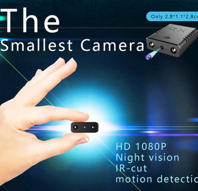 Mini cámara con clip inalámbrico cámara corporal de mano 1080P grabadora de  vídeo de mano con función de detección de movimiento Visión nocturna  perfecta Cámara de seguridad oculta para el hogar y