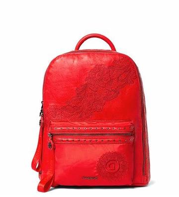 Mochilas Desigual Online Baratos - Midsize embossed Mujer