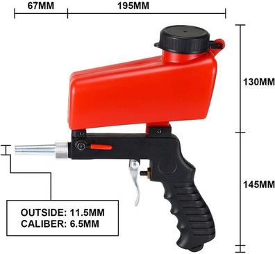 Pistola de chorro de arena Dispositivo profesional Boquilla de 5 mm