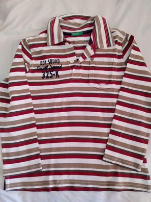 6/7 Y red and purple Benetton 2 Benetton cotton polo shirts 
