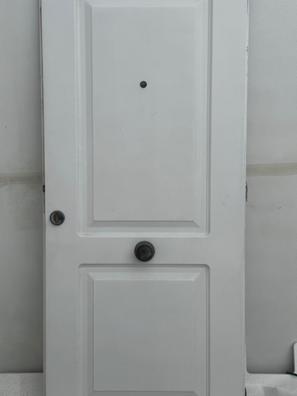 Puerta de entrada metálica insercciones aluminio derecha negro de 93x209.5  cm