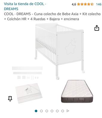 COOL · DREAMS - Cuna colecho Axia 120x60 + kit colecho. De 0 a 3 años