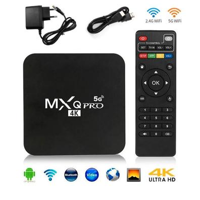  MXQ PRO 4K Android 11 Smart TV Box con control remoto de TV  Android TV Box con 2.4G 5G Dual Band WiFi Quadcore Procesador Home Media  Player con resolución 4K y