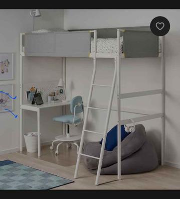 HEMNES estructura de cama, tinte blanco/Luröy, 160x200 cm - IKEA