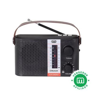 Radio de transistores AM vintage, pequeña radio portátil de viaje