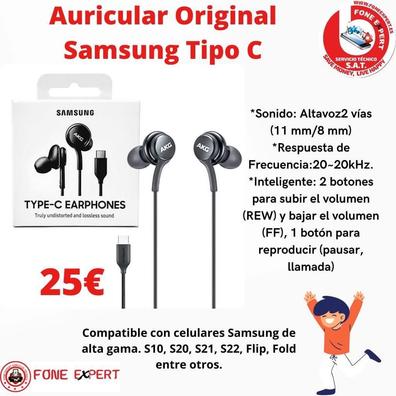 Auricular Samsung Akg Tipo C Original Negro/ Note 10 - alta señal