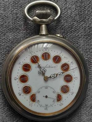 GRAN RELOJ DE BOLSILLO-GOLIAT-FERROVIARIO-CIRCA 1880-1890-FUNCIONANDO