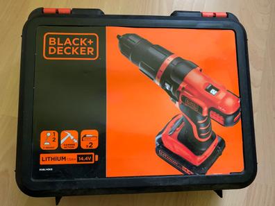 BLACK+DECKER BEH710K Taladro Percutor con Cable 710W Portabrocas 13mm  Empuñadura lateral Incluye 4 Brocas y Maletín Naranja/Negro