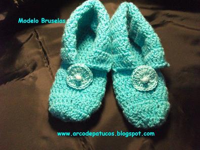 patucos adulto ganchillo - Buscar con Google  Crochet slippers, Crochet  socks, Crochet slipper pattern