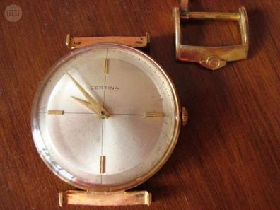 N.O.S. CERTINA Reloj suizo vintage de cuerda de ORO 18K 0,750 Cal