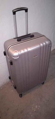 Manija de equipaje de cuero, estilo vintage, correa de repuesto, para  maleta, asa para maletín, maletín, 2 unidades (A (blanco dorado)