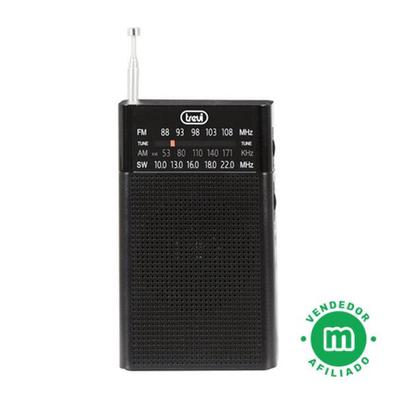 Radio de bolsillo portátil AM FM, radios de transistor compactas, mejor  recepción, altavoz, conector para auriculares, larga duración, funciona con  2