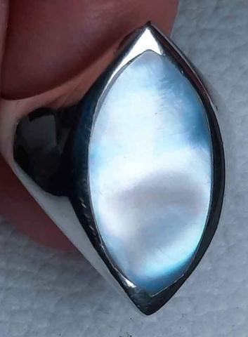 Anillo de discount piedra azul claro