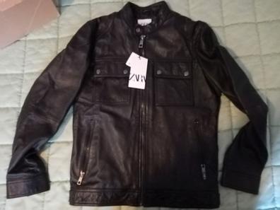 Cazadora polipiel hombre online zara