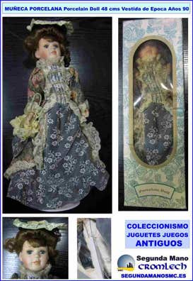 Milanuncios Muñeca Porcelana PORCELAIN DOLL 48Cm