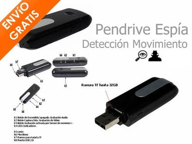 Cámara oculta espía USB PenDrive con detección de movimiento