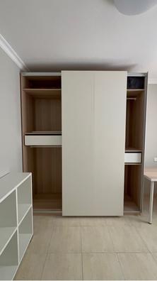 IKEA Pax - Armario con 3 puertas, 150 x 60 x 236 cm, color blanco y cristal  Bergsbo : : Hogar y cocina