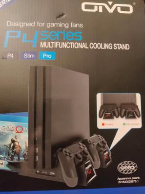 Pack soporte mando y soportes ventilación PS4 FAT (original), SLIM