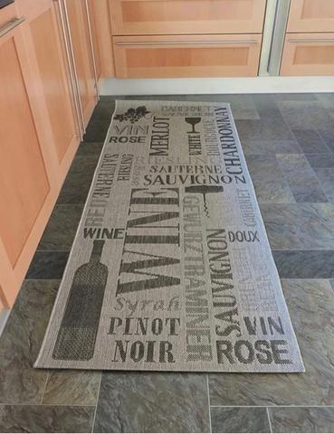 Alfombra cocina polipropileno Wine 80x200