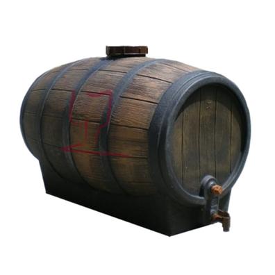 vidaXL Barril de vino con grifo madera roble macizo 6 L