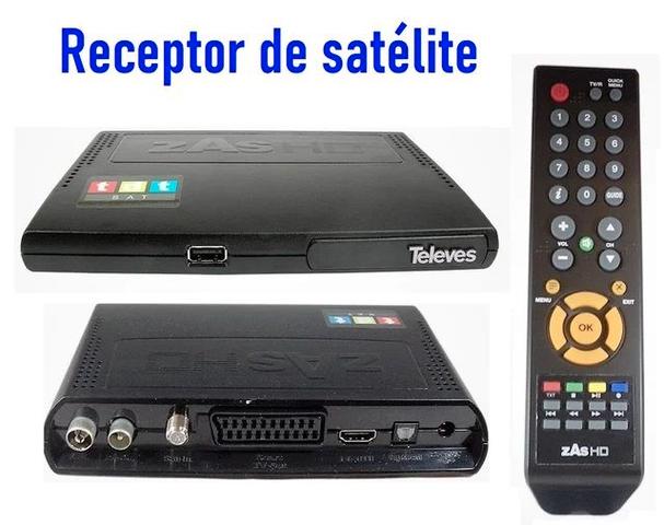 Kit receptor TDT vía satélite ZAS con mando