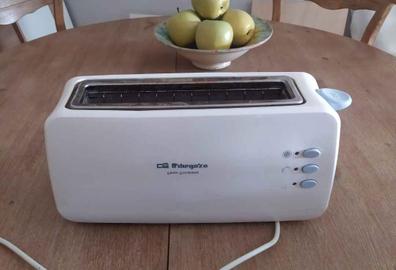 Tostador Orbegozo TO4014, Ranura Larga, Blanco, 850W, Tostadores