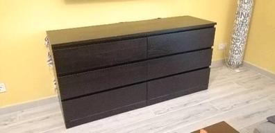 MALM cómoda 6 cajones, negro-marrón, 160x78 cm - IKEA