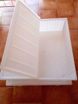 Caja de Almacenaje con Tapa Blanco Plástico 40 L 35 x 25 x 46 cm (12  Unidades)