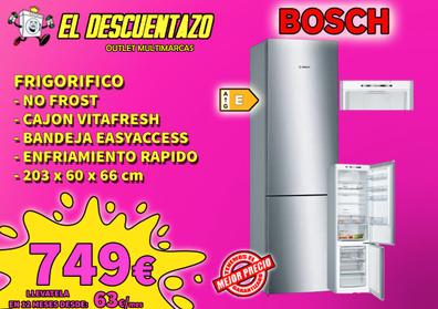 Frigorífico combi  Bosch KGN36VIEA, No Frost, 186 cm, 326 l, Cajón  VitaFresh, EasyAccess, Inox antihuellas