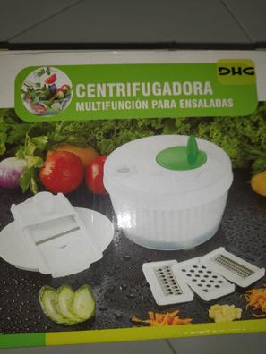 Centrifugadora de Lechuga, Escurridor de Lechuga Multifuncional,  Centrifugadora para Ensalada Manual, Centrifuga de Verduras Rápido y