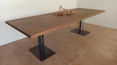 Patas redondas de madera maciza para muebles de oficina, marco de hierro,  patas de soporte, mesa de centro/mesa de comedor, patas rectas, patas de