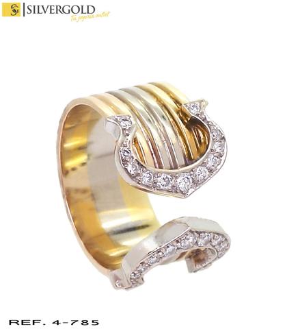 Milanuncios Anillo oro tricolor 18Kt