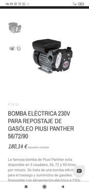 KIT BOMBA PANTHER QUE FUNCIONA A 12V CAUDAL 56 L/MIN