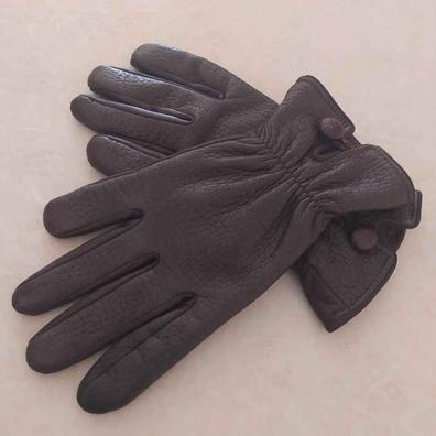 Guantes de Mujer de Piel Auténtica en Negro Talla Xxs