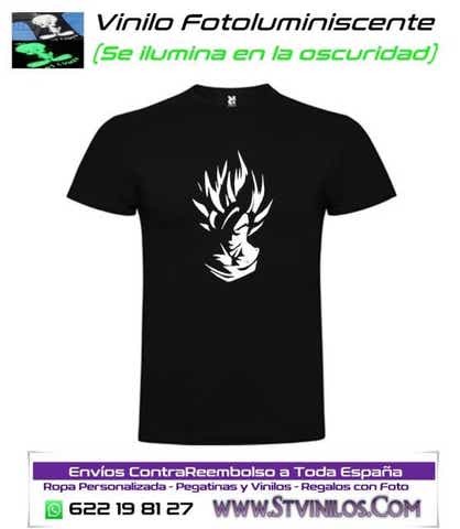Goku Playera Brilla En La Oscuridad La Oscuridad Camisetas Con